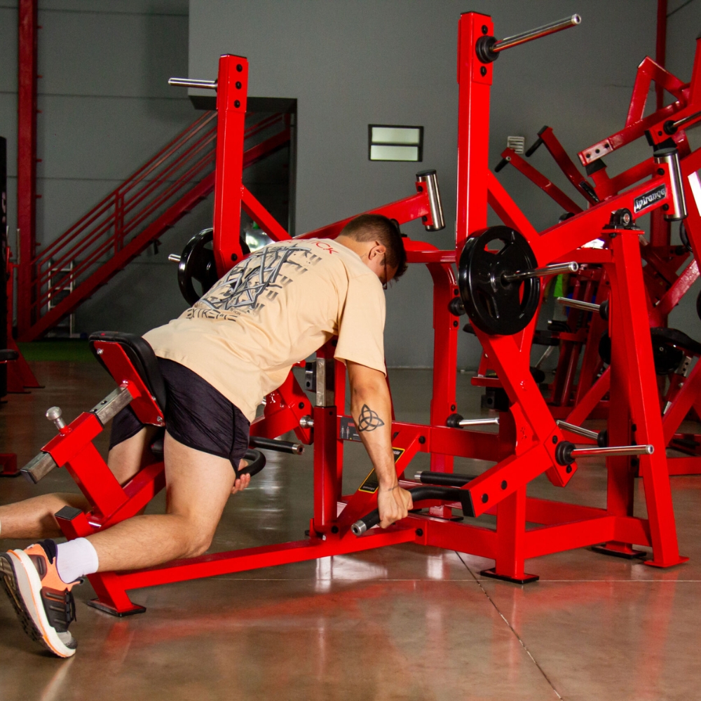 1 Remada inclinada curvada extreme row