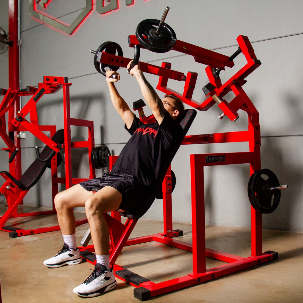 1 Supino inclinado iso-lateral incline press