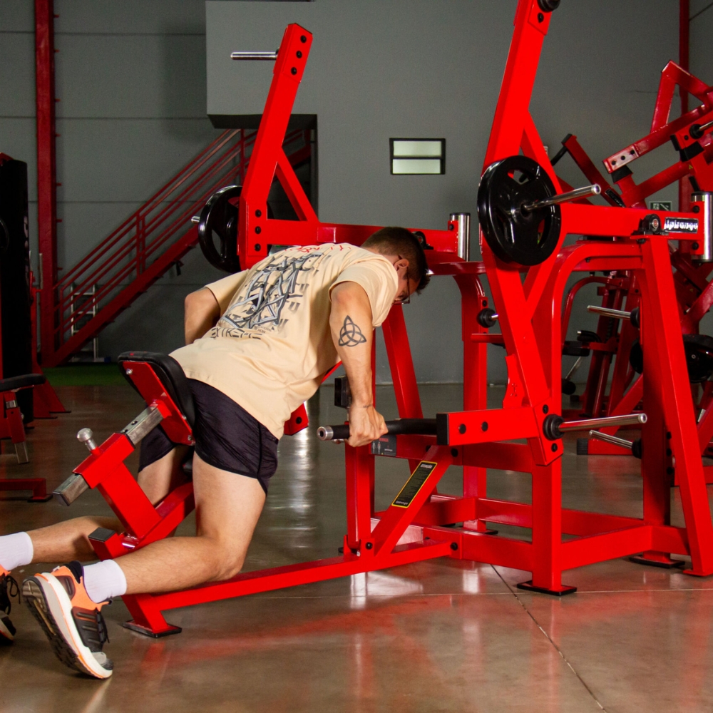 2 Remada inclinada curvada extreme row